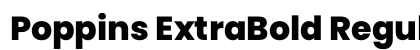 Poppins ExtraBold Regular preview