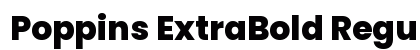 Poppins ExtraBold Regular preview