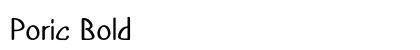Poric Bold preview
