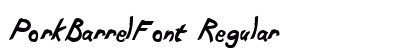 PorkBarrelFont Regular preview