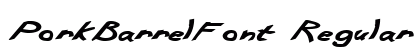 PorkBarrelFont Regular preview