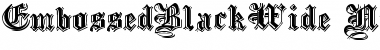 Download EmbossedBlackWide Font Download EmbossedBlackWide Font