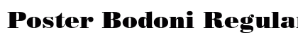 Poster Bodoni Regular Preview