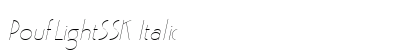 PoufLightSSK Italic preview