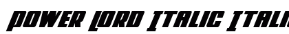 Power Lord Italic Italic preview