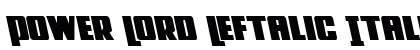 Power Lord Leftalic Italic preview