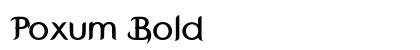 Poxum Bold preview