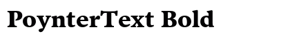PoynterText Bold preview