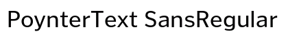 PoynterText SansRegular Preview