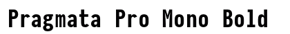 Pragmata Pro Mono Bold preview