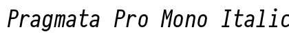 Pragmata Pro Mono Italic preview