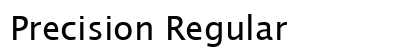 Precision Regular Font