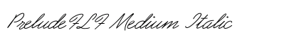 PreludeFLF Medium Italic Font