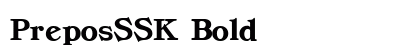 PreposSSK Bold Font