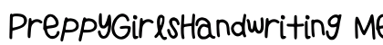 PreppyGirlsHandwriting Medium preview