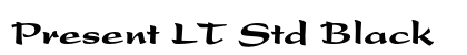 Present LT Std Black Font