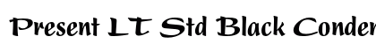 Present LT Std Black Condensed Font