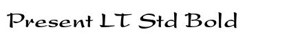 Present LT Std Bold Font