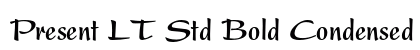 Present LT Std Bold Condensed Font