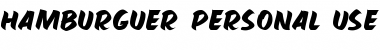 Download HAMBURGUER PERSONAL USE Font Download HAMBURGUER PERSONAL USE Font