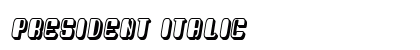 President Italic Font