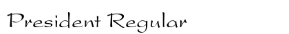 President Regular Font