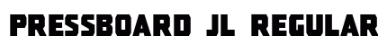 Pressboard JL Regular Font