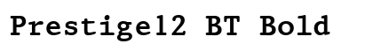 Prestige12 BT Bold preview