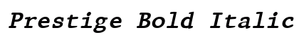 Prestige Bold Italic Font