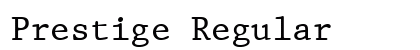 Prestige Regular Font