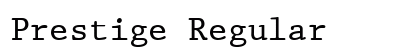 Prestige Regular Font
