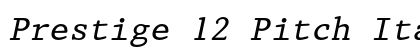 Prestige 12 Pitch Italic Font