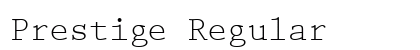 Prestige Regular Font