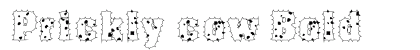 Prickly cow Bold preview