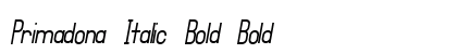 Primadona Italic Bold Bold preview