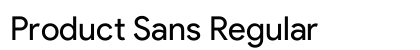 Product Sans Regular preview