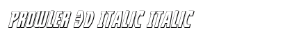 Prowler 3D Italic Italic preview