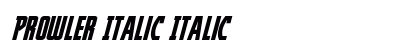 Prowler Italic Italic preview