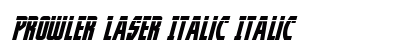 Prowler Laser Italic Italic preview