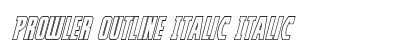 Prowler Outline Italic Italic preview