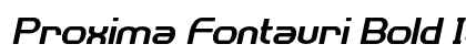 Proxima Fontauri Bold Italic Preview