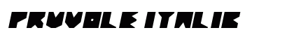 Pruvole Italic preview
