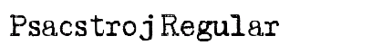 Psacstroj Regular preview