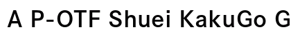 A P-OTF Shuei KakuGo Gin StdN B preview