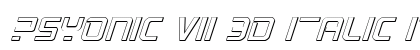 PsYonic VII 3D Italic Italic preview