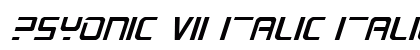 PsYonic VII Italic Italic preview
