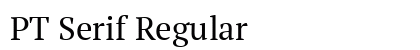 PT Serif Regular Preview