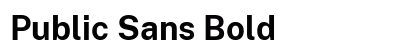 Public Sans Bold preview