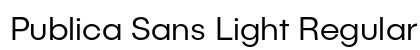 Publica Sans Light Regular preview