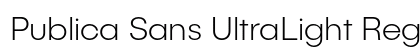 Publica Sans UltraLight Regular preview